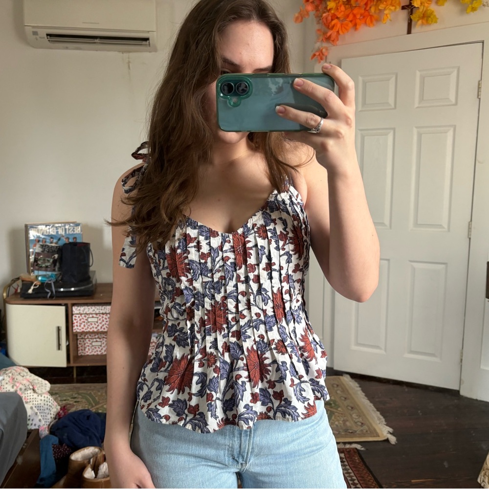 Anthropologie Floral Print Women's Top